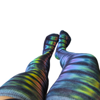 Tie Dye Extra Long Thigh High Socks