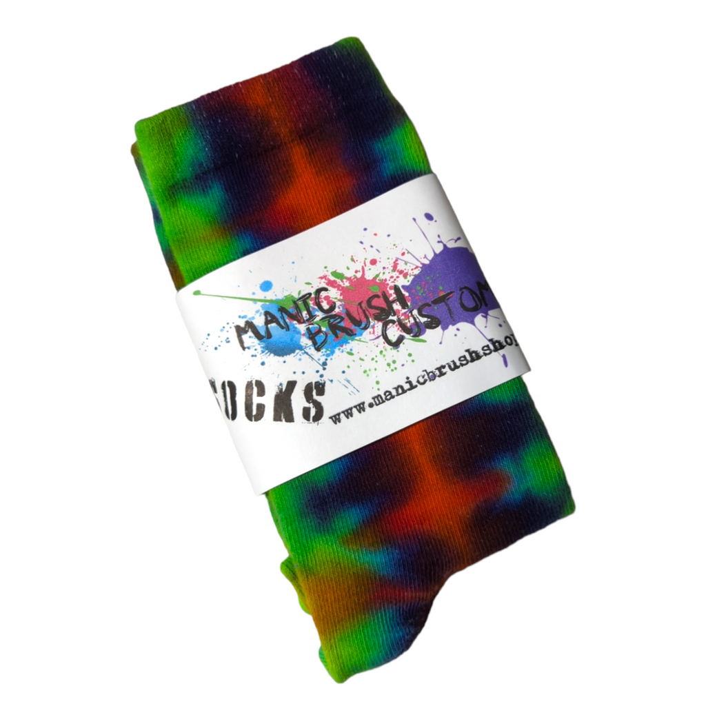 Tie Dye Crew Socks