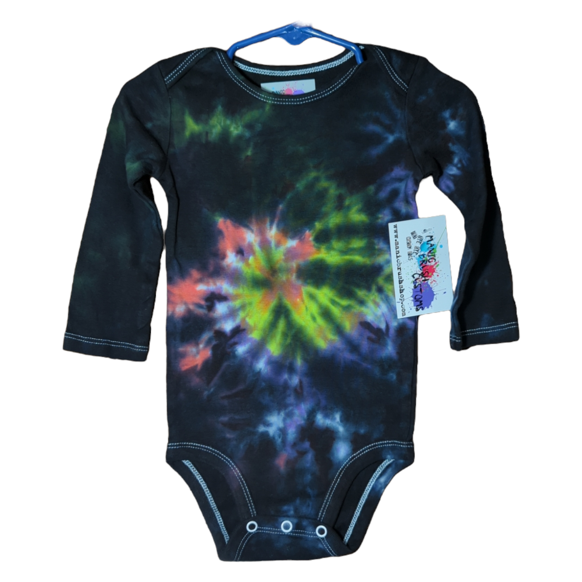 Nebula Spiral Galaxy Tie Dye Onesie 18 Months – Manic Brush Customs