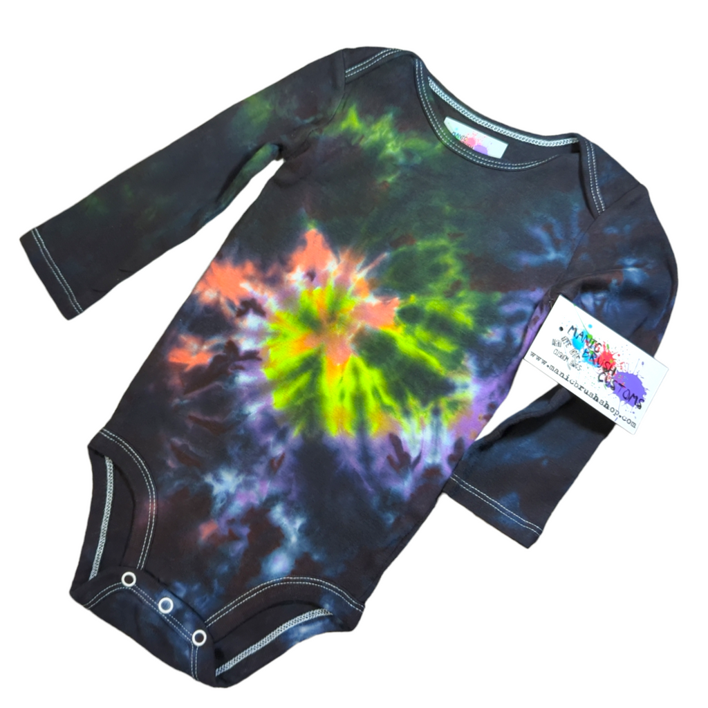 Nebula Spiral Galaxy Tie Dye Onesie 18 Months