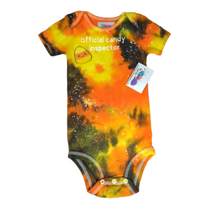 Candy Corn Galaxy Tie Dye Onesie 18 Months