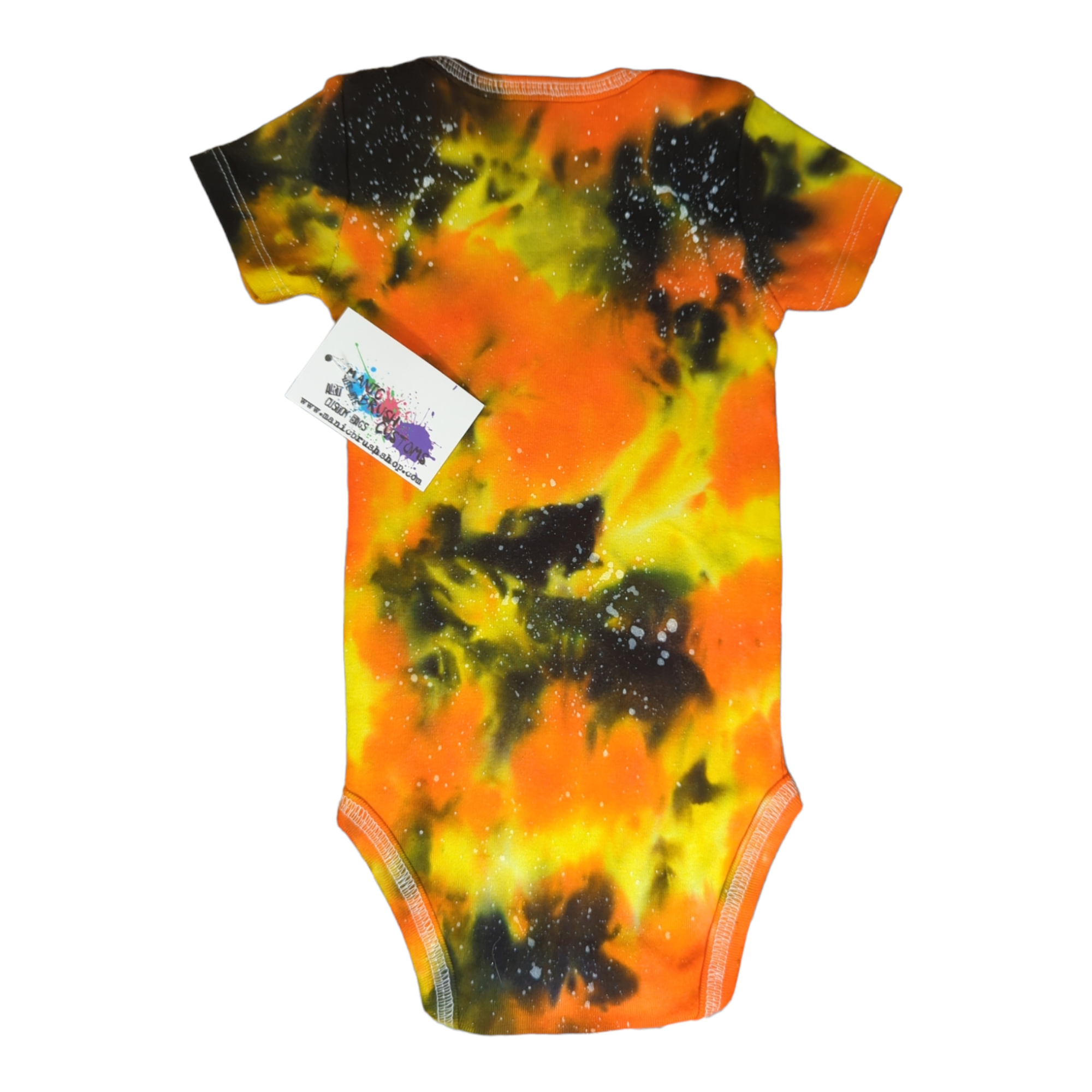 Candy Corn Galaxy Tie Dye Onesie 6 Months