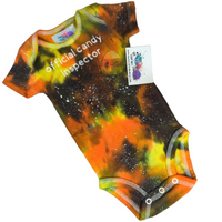 Candy Corn Galaxy Tie Dye Onesie 3 Months