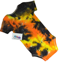 Candy Corn Galaxy Tie Dye Onesie 12 Months