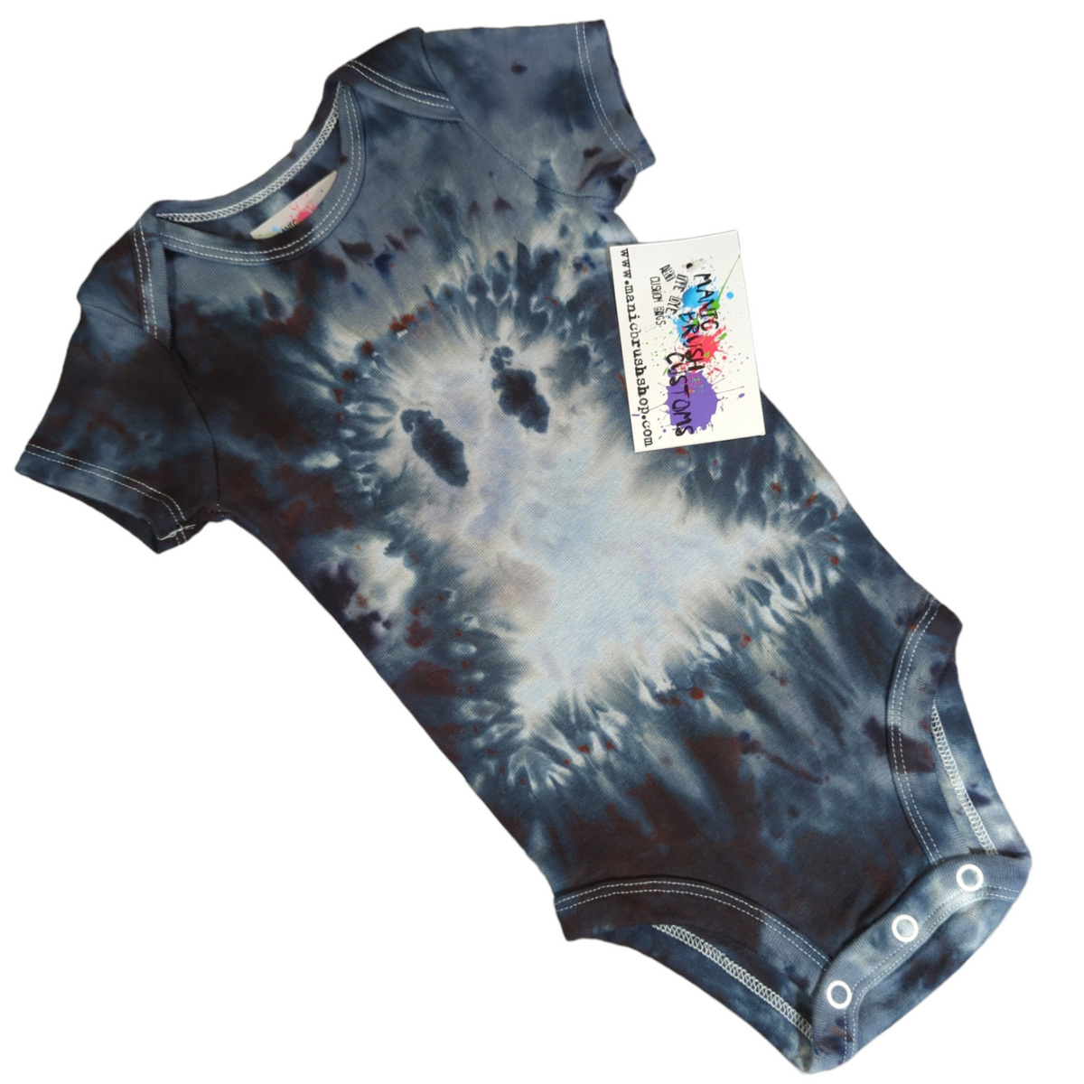 Ghost Galaxy Tie Dye Onesie 6 Months