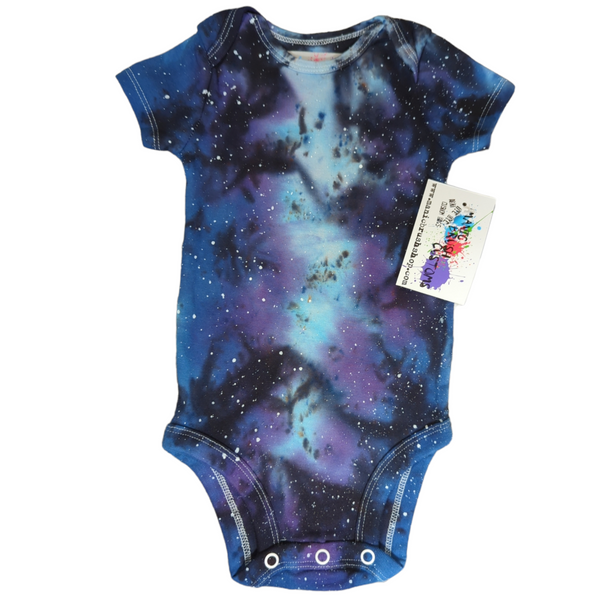 Blue Sky Galaxy Tie Dye Onesie 6 Months