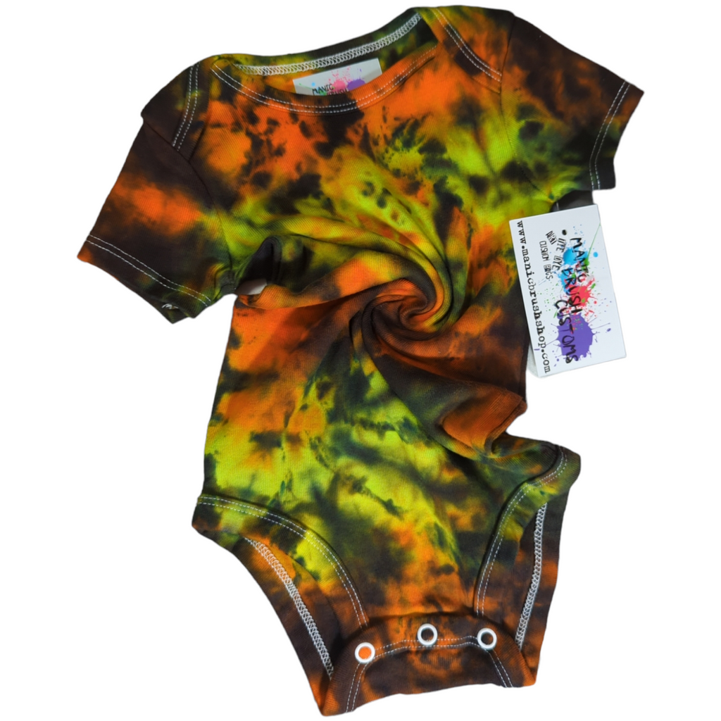 Stellar Spiral Galaxy Tie Dye Onesie 9 Months
