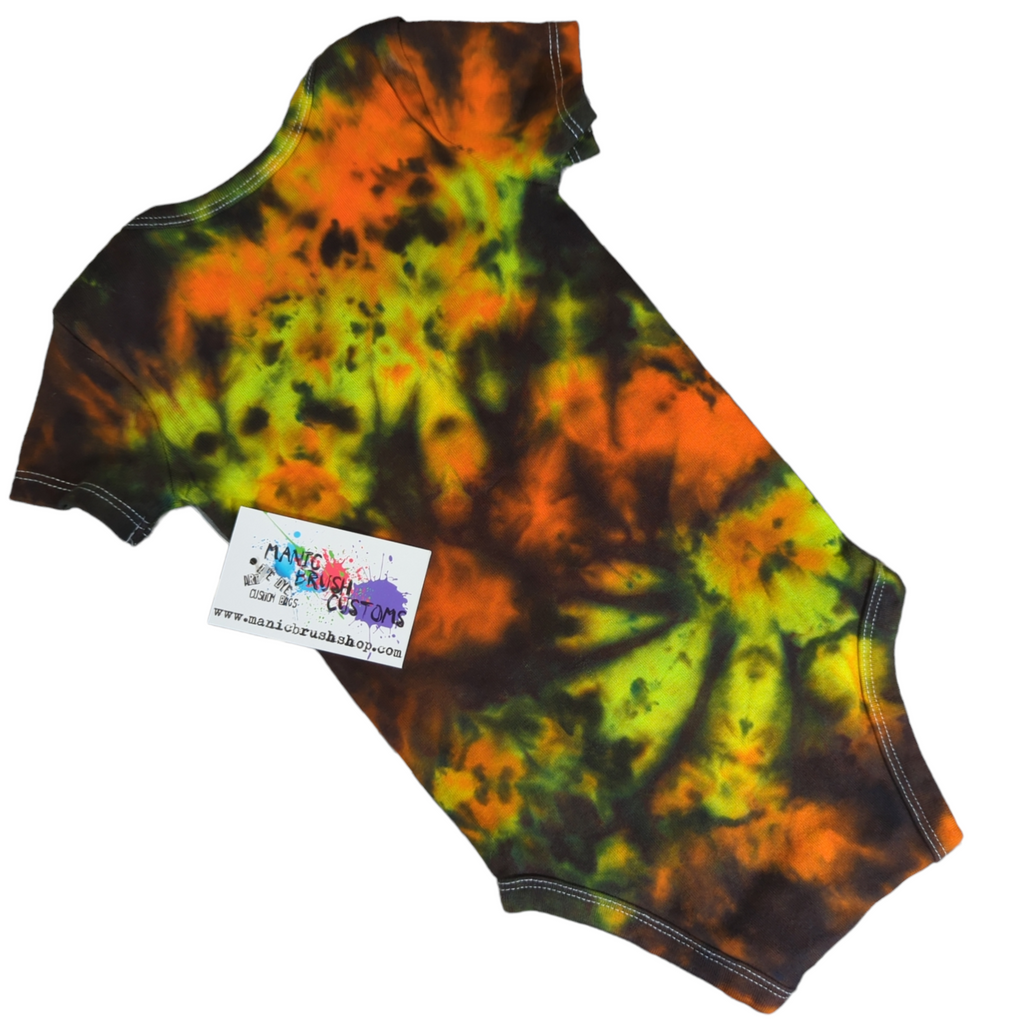 Stellar Spiral Galaxy Tie Dye Onesie 9 Months