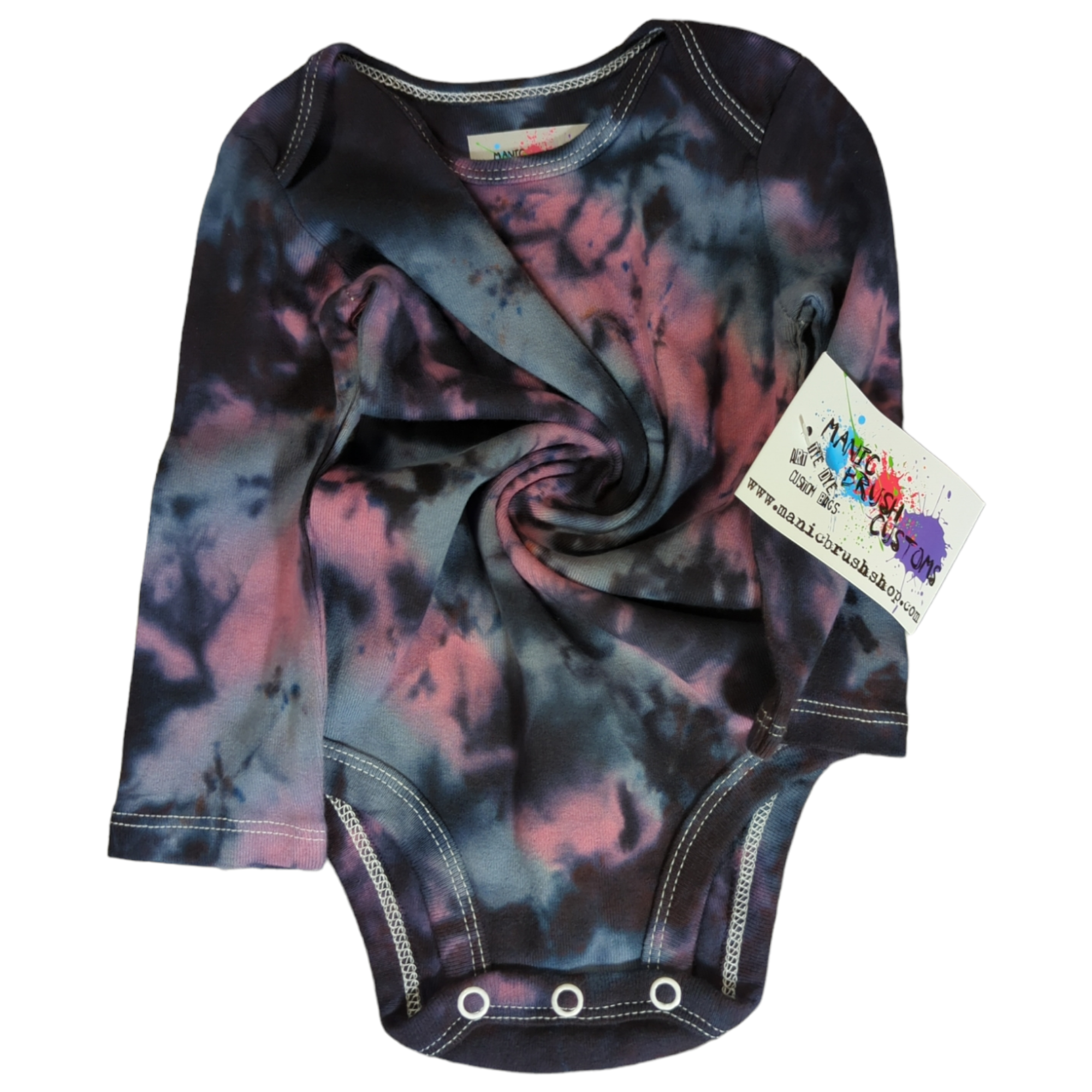 Bennet Tie Dye Long Sleeve Onesie 9 Months