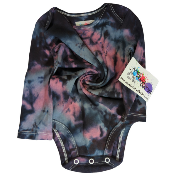 Bennet Tie Dye Long Sleeve Onesie 9 Months