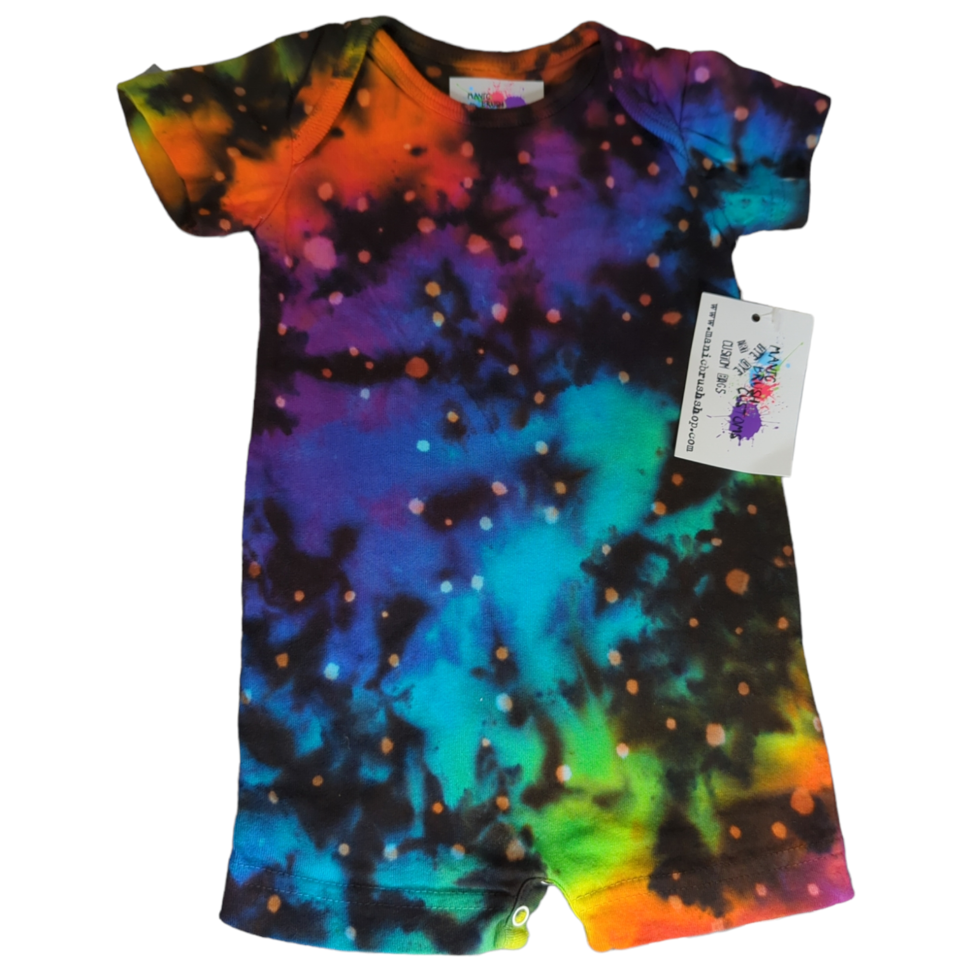 Rainbow Galaxy Tie Dye Romper 6 Months