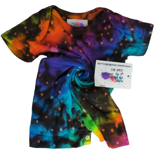 Rainbow Galaxy Tie Dye Romper 6 Months