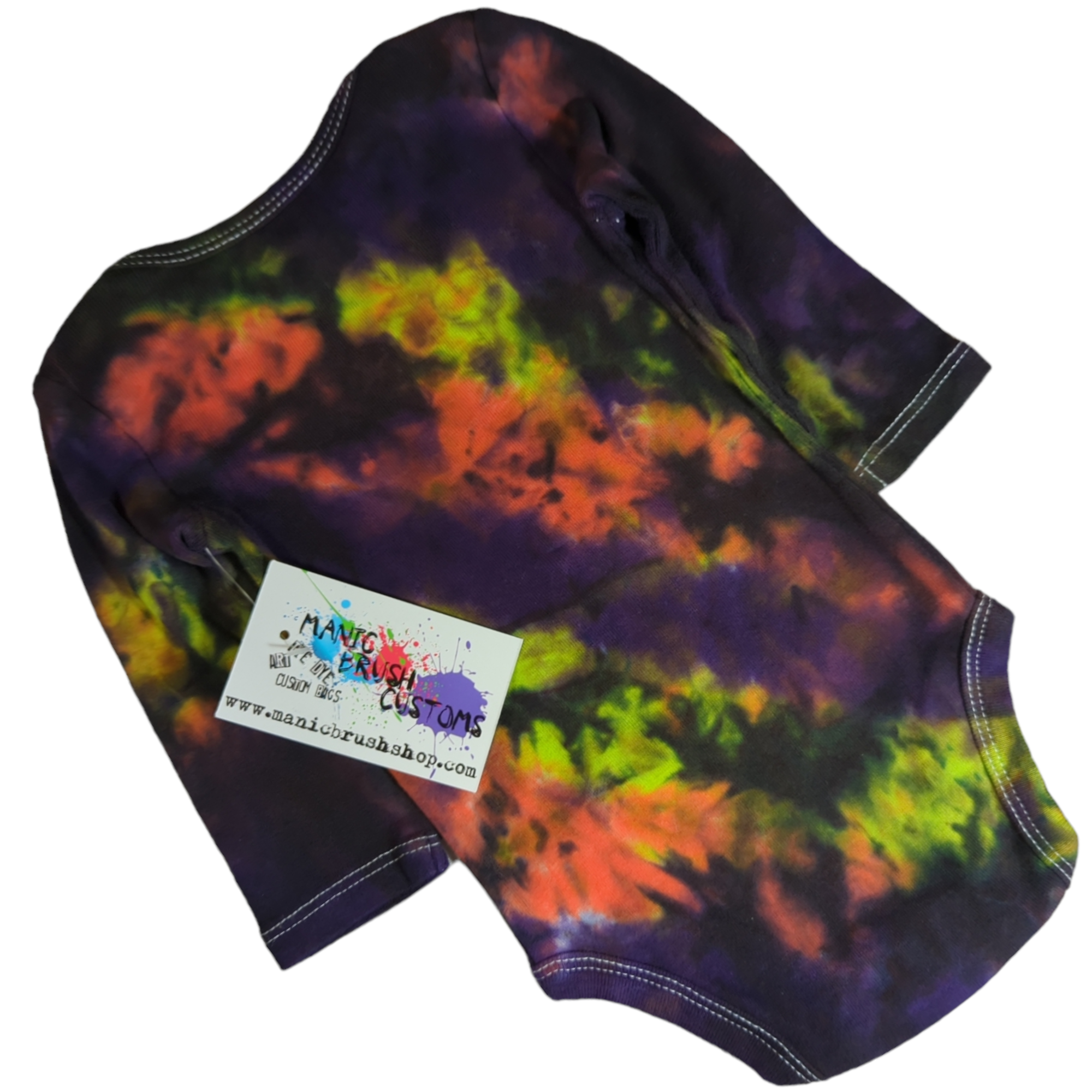 Taffy Tie Dye Long Sleeve Onesie 3 Months