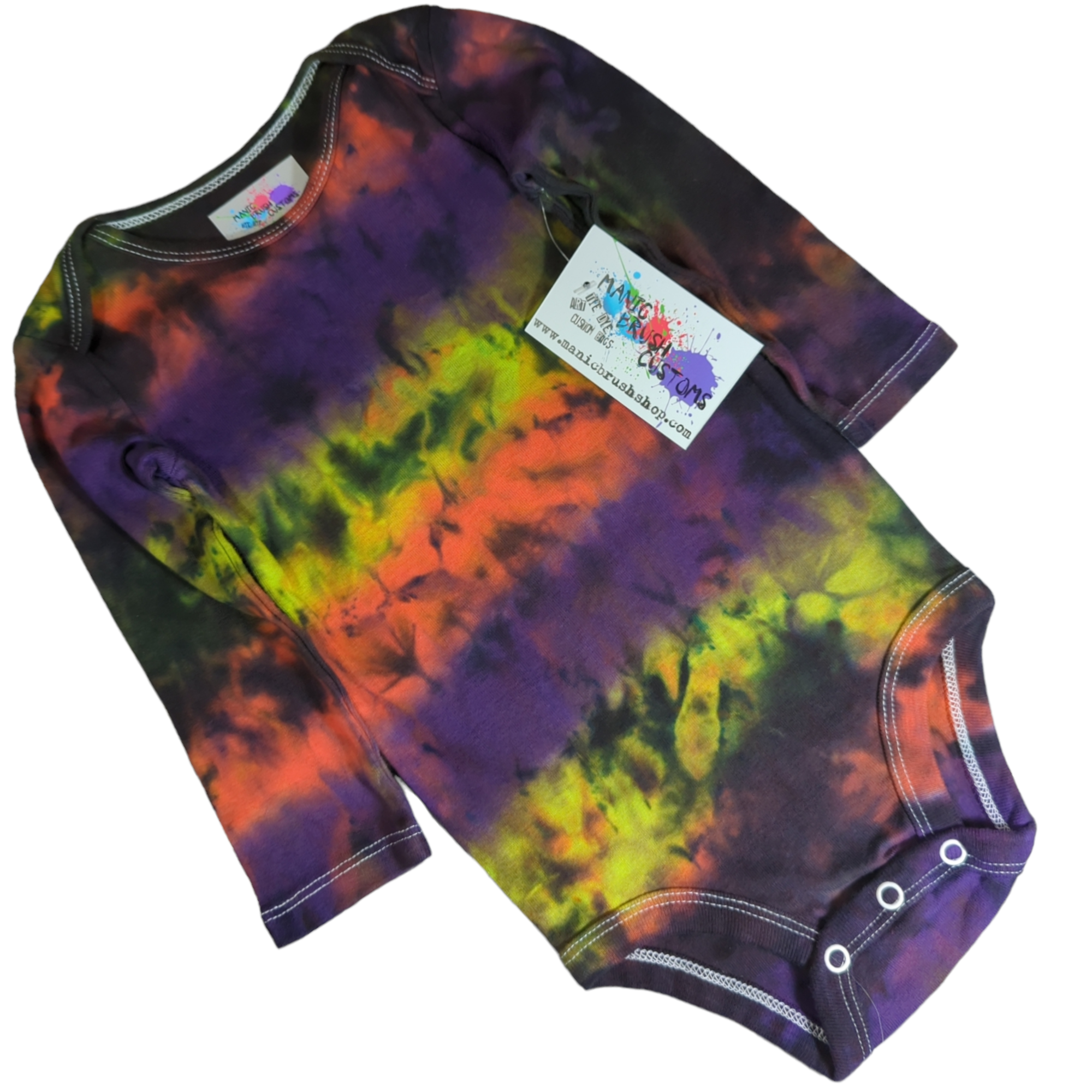 Taffy Tie Dye Long Sleeve Onesie 18 Months