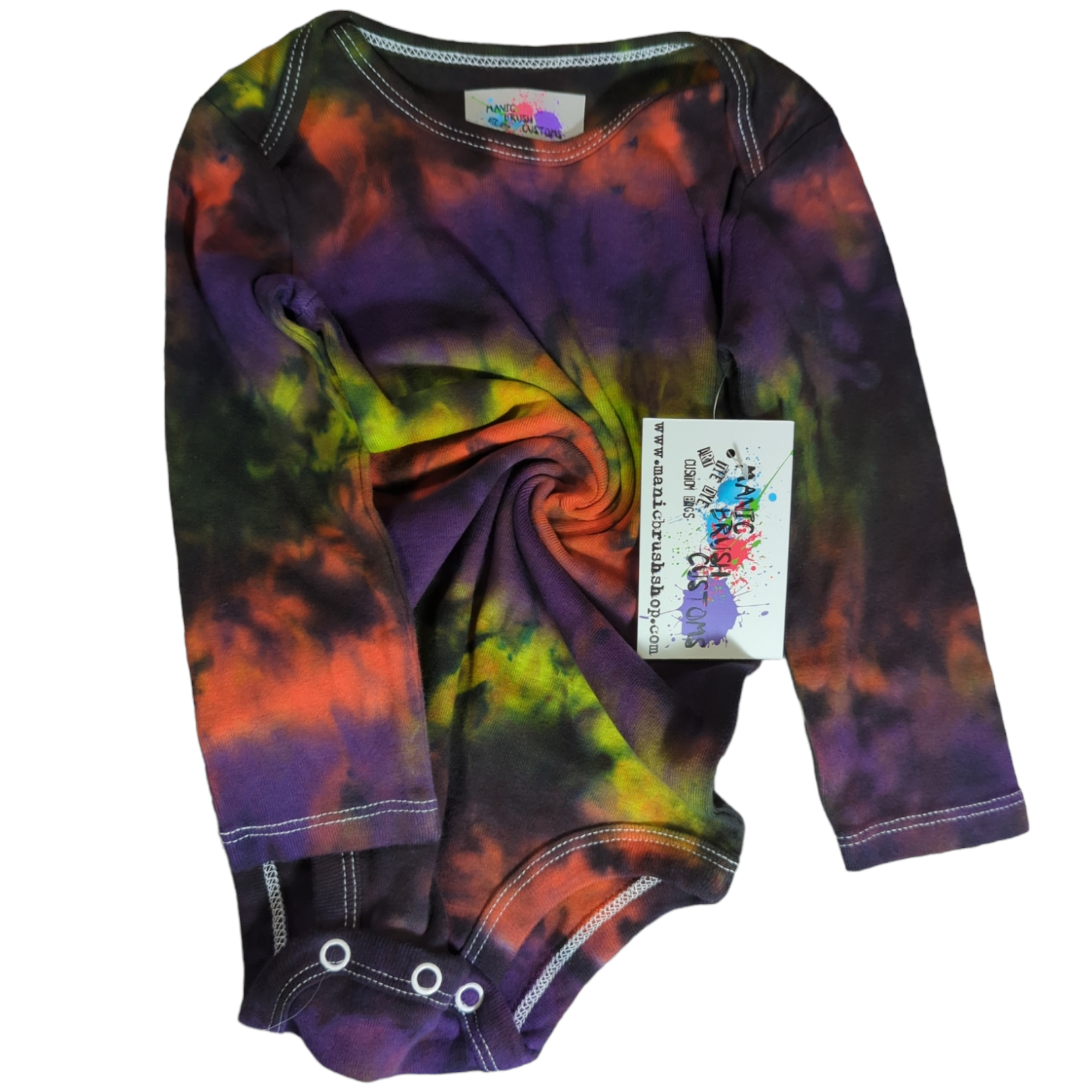 Taffy Tie Dye Long Sleeve Onesie 18 Months