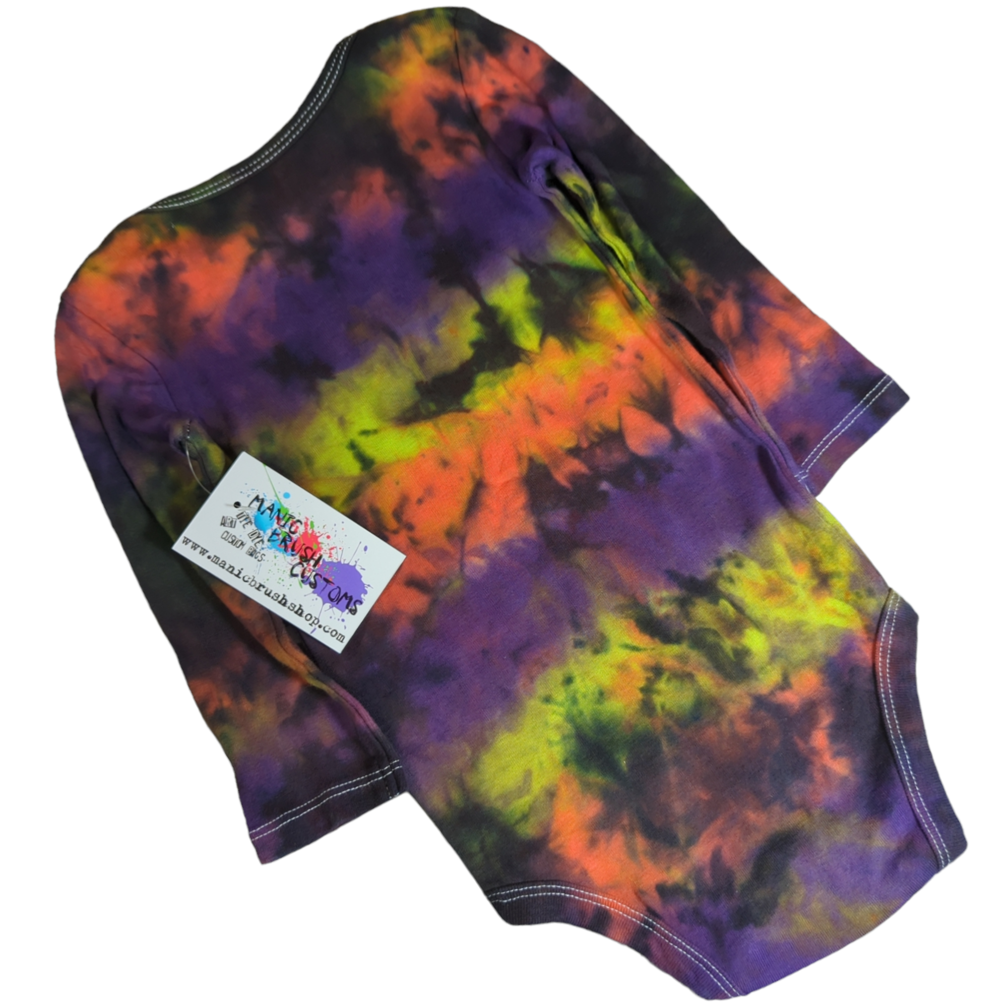 Taffy Tie Dye Long Sleeve Onesie 18 Months