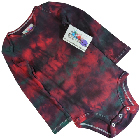 Freddy Tie Dye Long Sleeve Onesie 24 Months