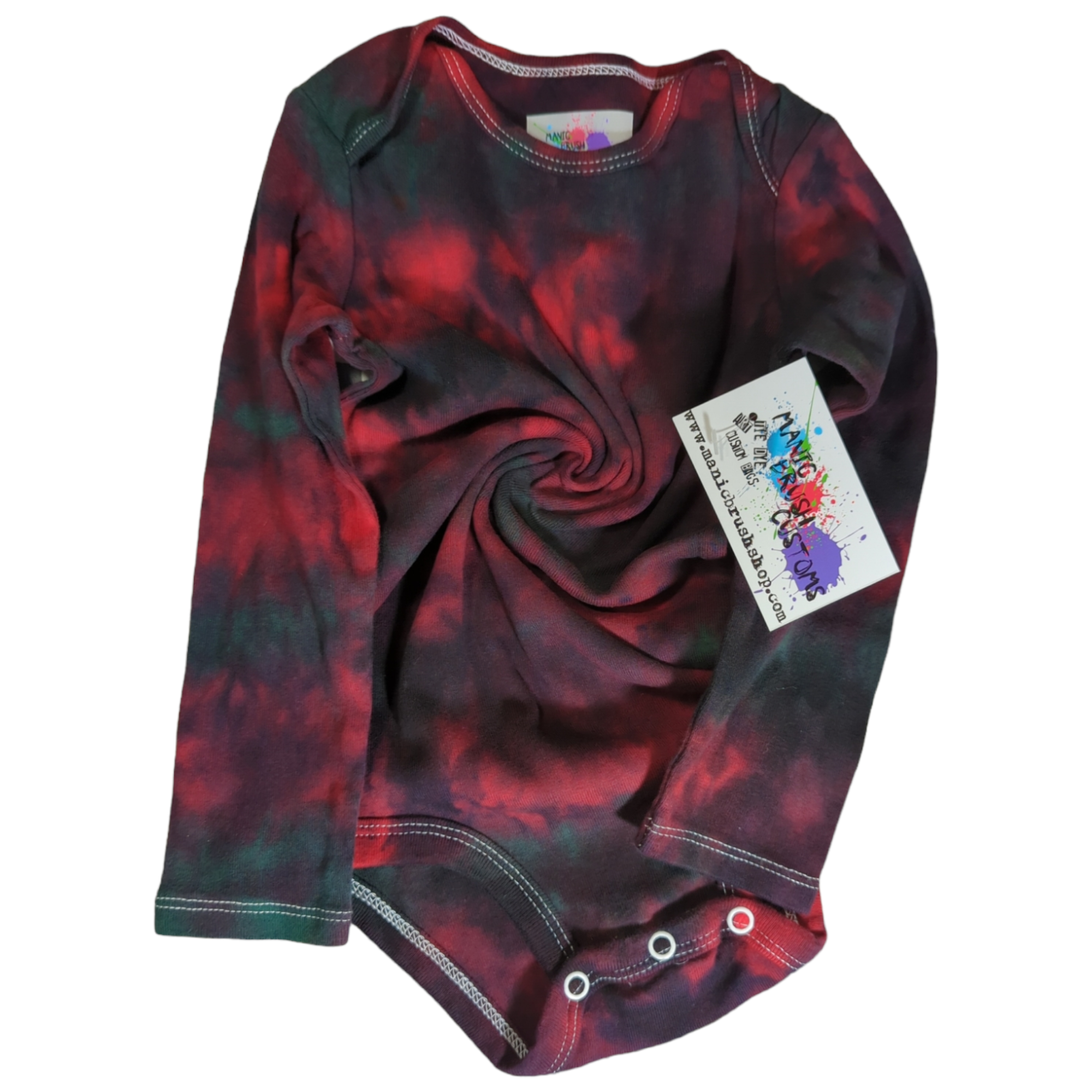 Freddy Tie Dye Long Sleeve Onesie 24 Months
