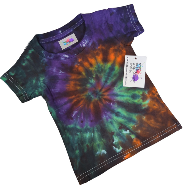 Kids Spooky Spiral Tie Dye T-shirt 2T