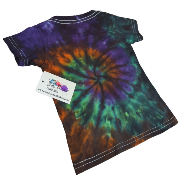Kids Spooky Spiral Tie Dye T-shirt 2T
