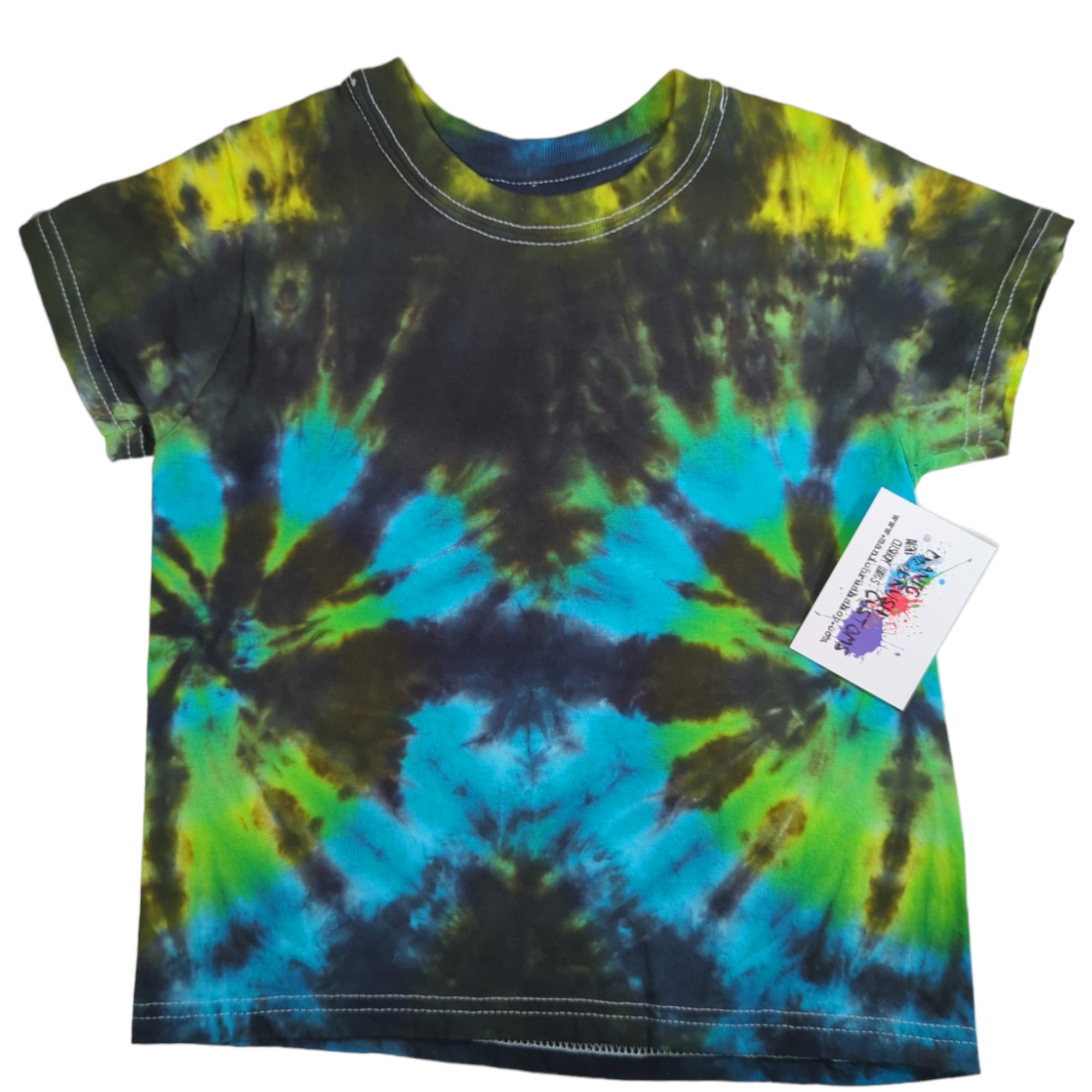 Kids Double Spiral Tie Dye T-shirt XS