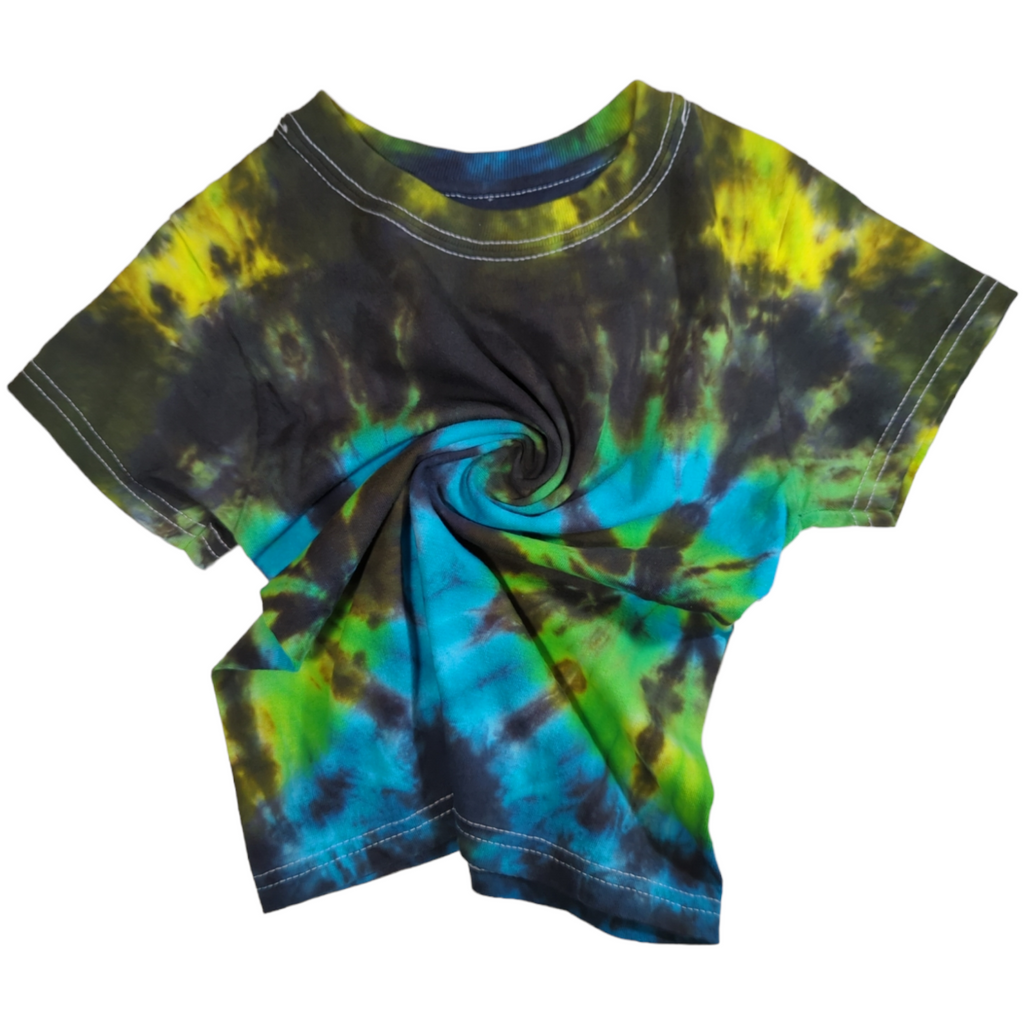 Kids Double Spiral Tie Dye T-shirt XS