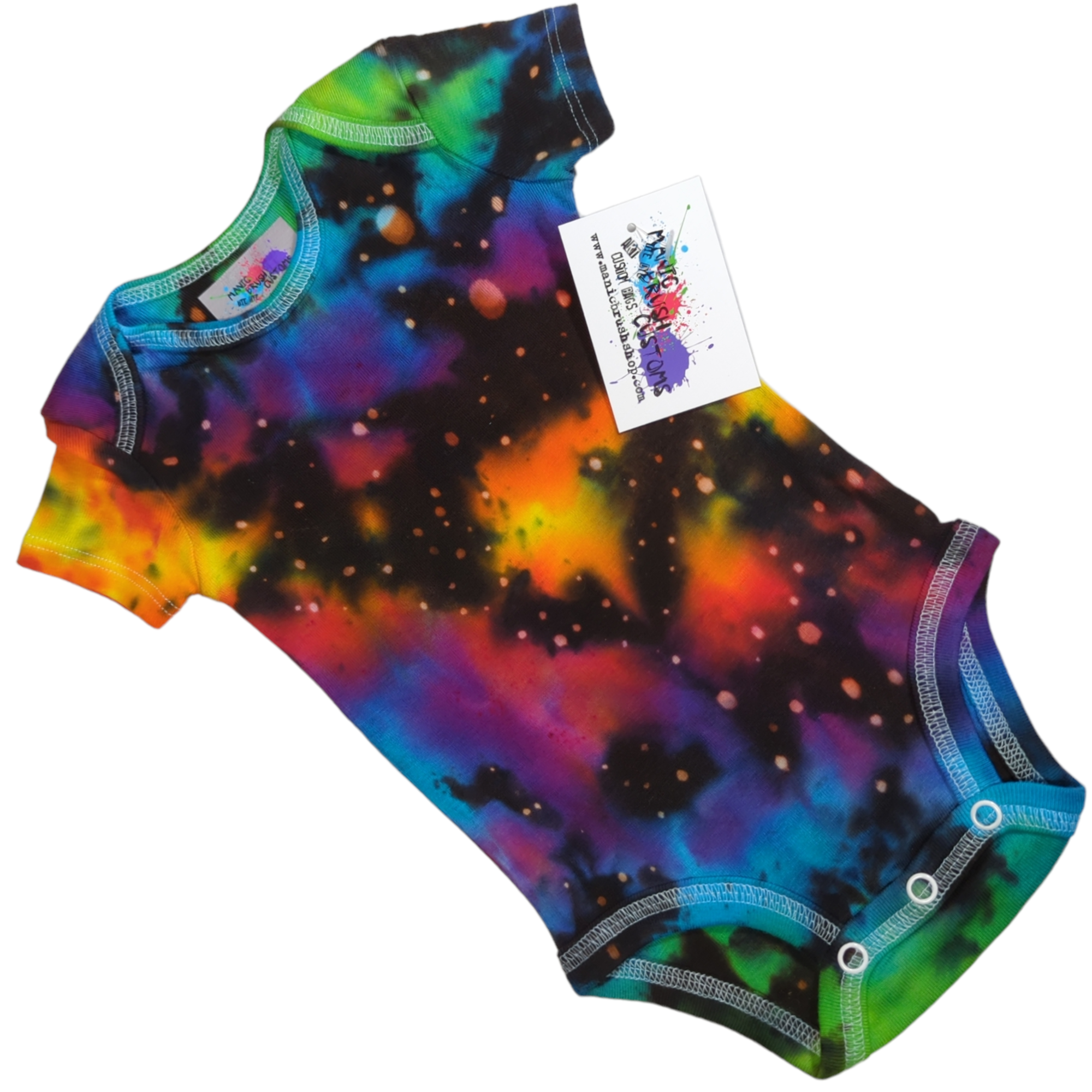 Vivid Rainbow Galaxy Onesie 3 Months