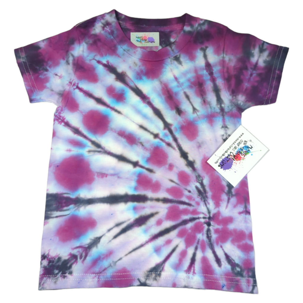 Good Vibes Spiral Tie Dye T-shirt 2T-3T
