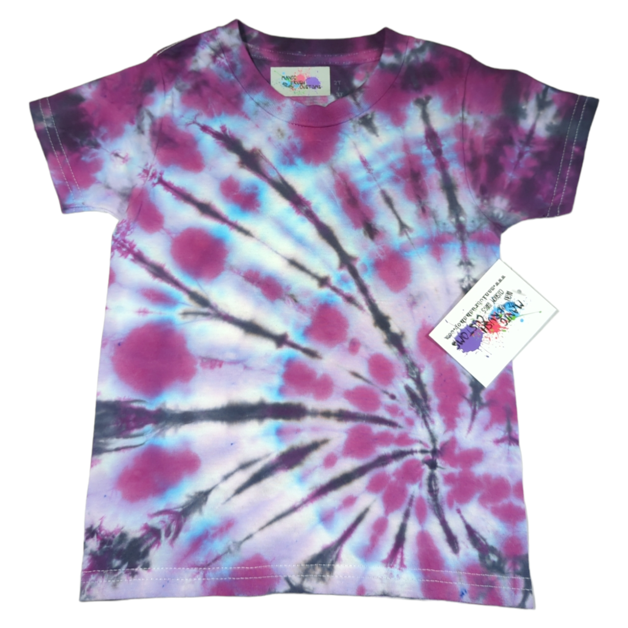 Good Vibes Spiral Tie Dye T-shirt 2T-3T