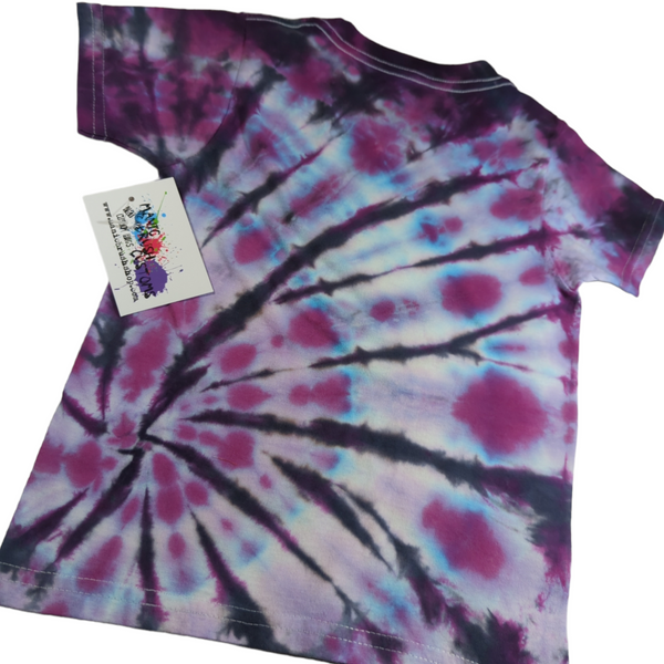 Good Vibes Spiral Tie Dye T-shirt 2T-3T