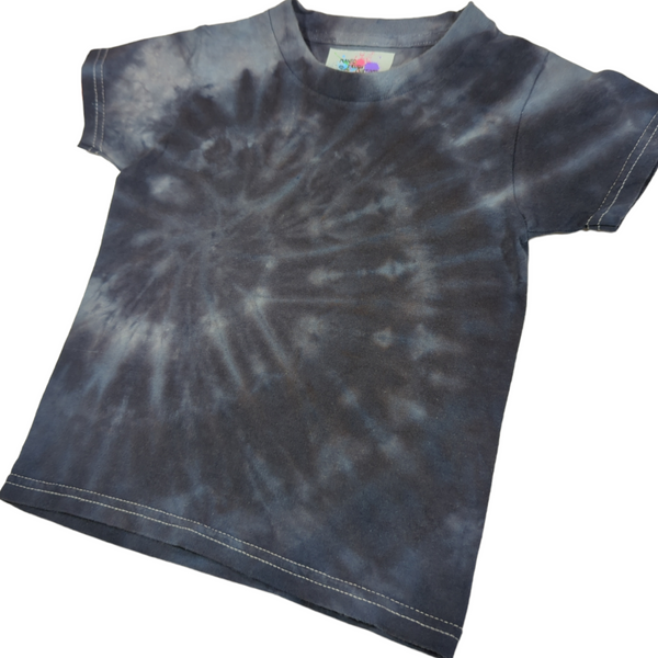 Monochromatic Spiral Tie Dye T-shirt 2T-3T