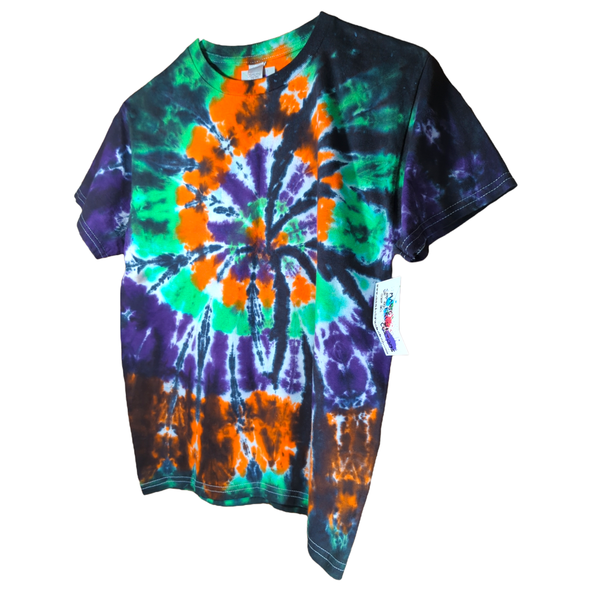 Halloween Spider Tie Dye T-shirt Kids Medium