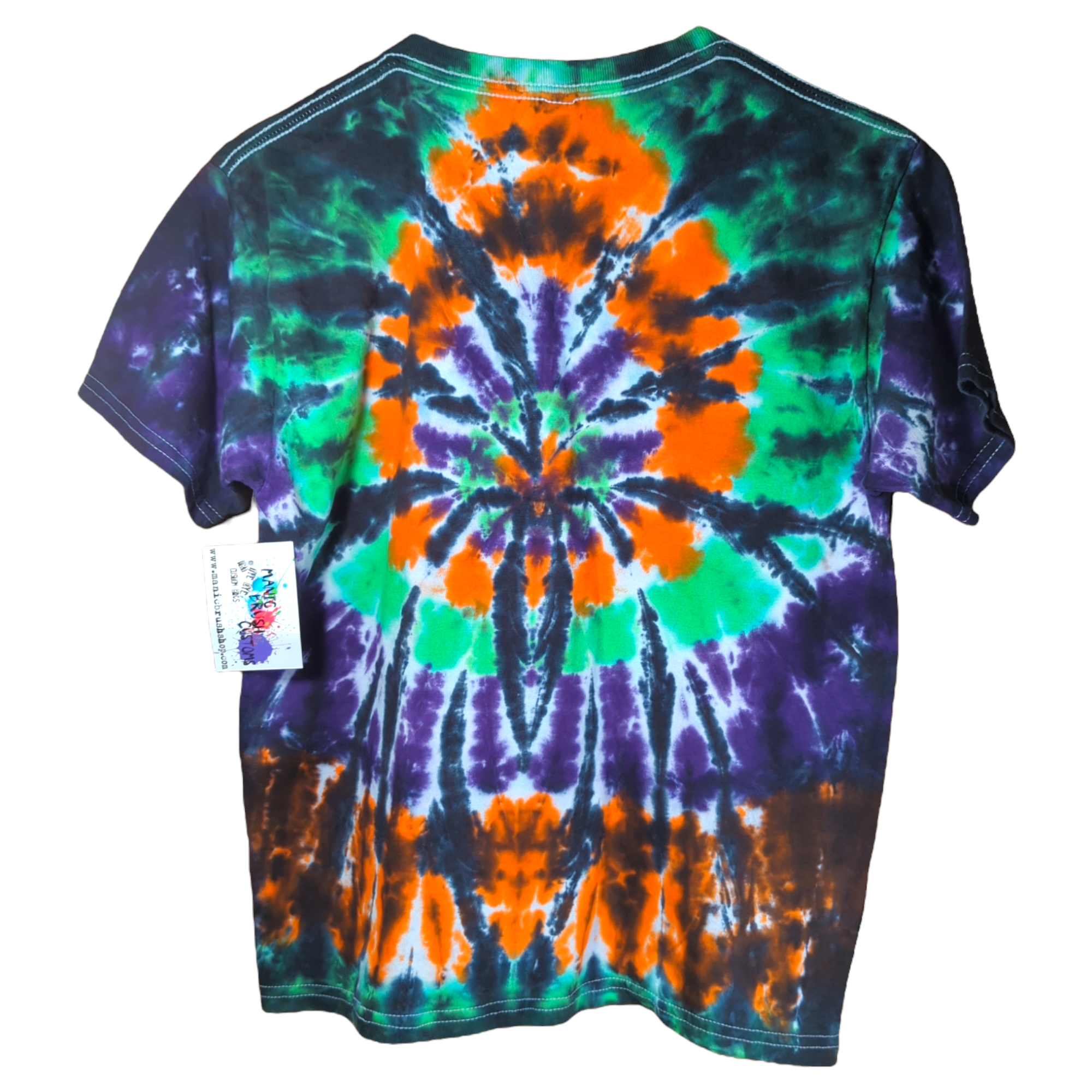 Halloween Spider Tie Dye T-shirt Kids Medium