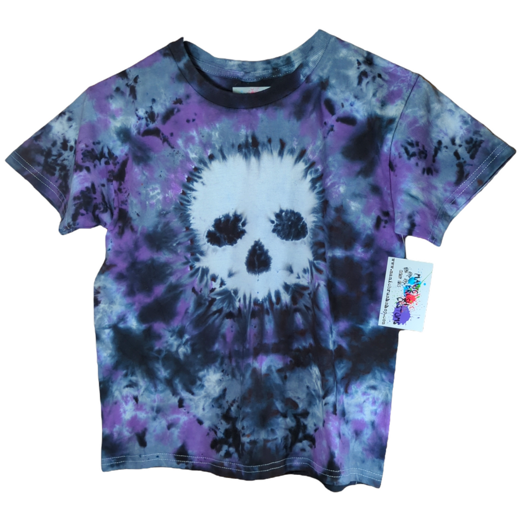 Skull Tie Dye T-shirt Kids Small