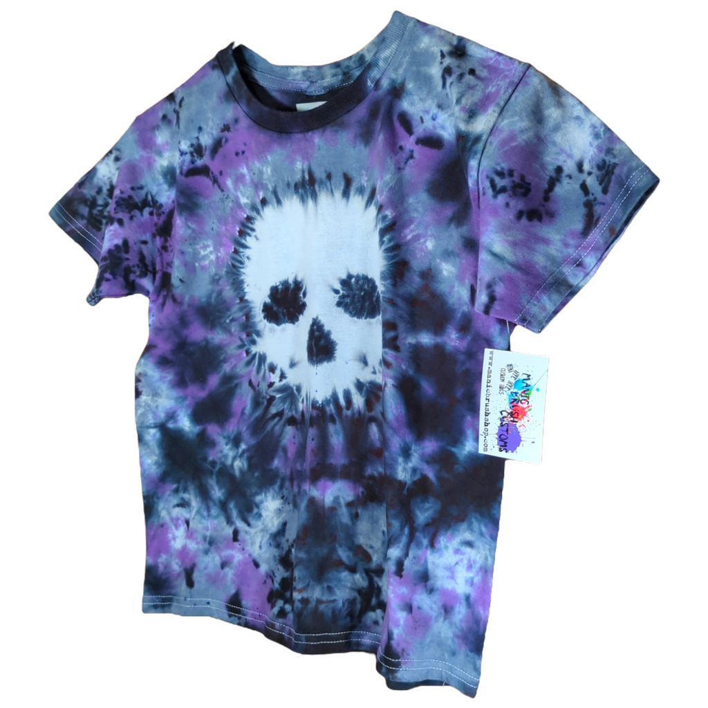 Skull Tie Dye T-shirt Kids Small