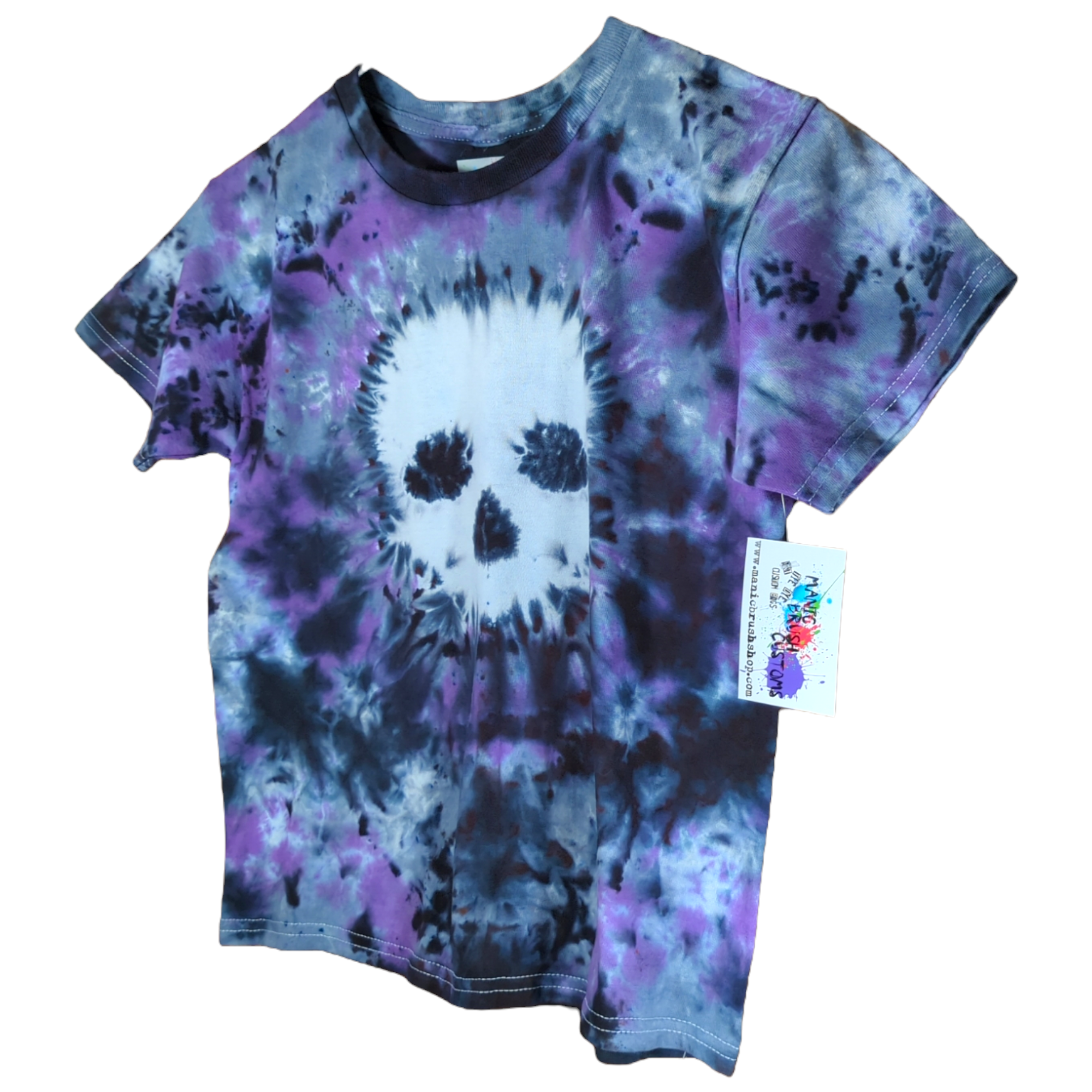 Skull Tie Dye T-shirt Kids Small