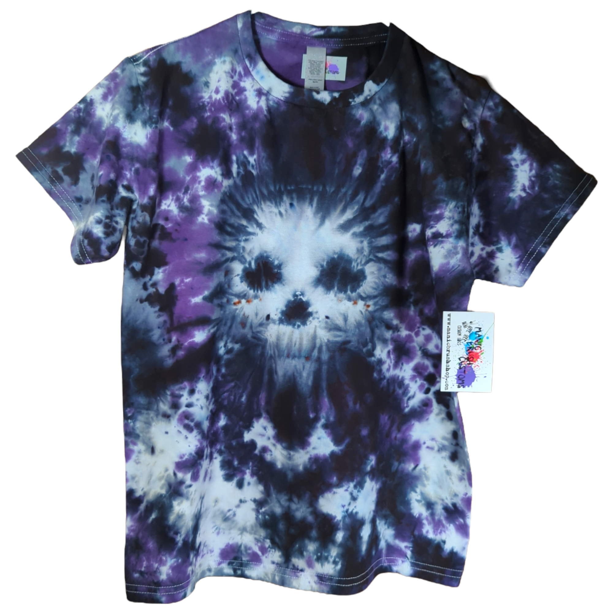 Skull Tie Dye T-shirt Kids Medium