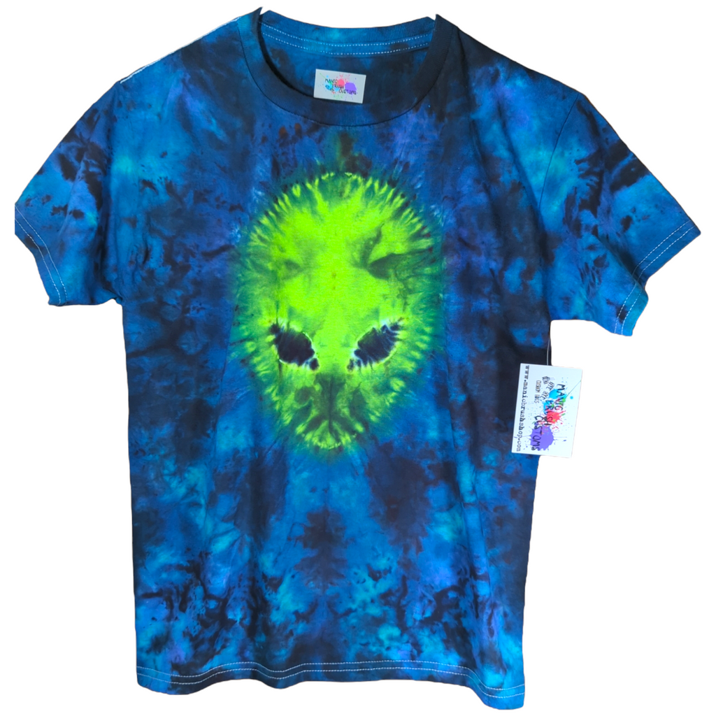 Youth Medium - Close Encounter Double Sided Tie Dyed T-Shirt