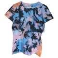 Women's Cut Cotton Candy Galaxy Tie Dye T-shirt MEDIUM