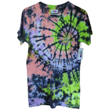 Women's Cut Interstellar Galaxy Tie Dye T-shirt XL