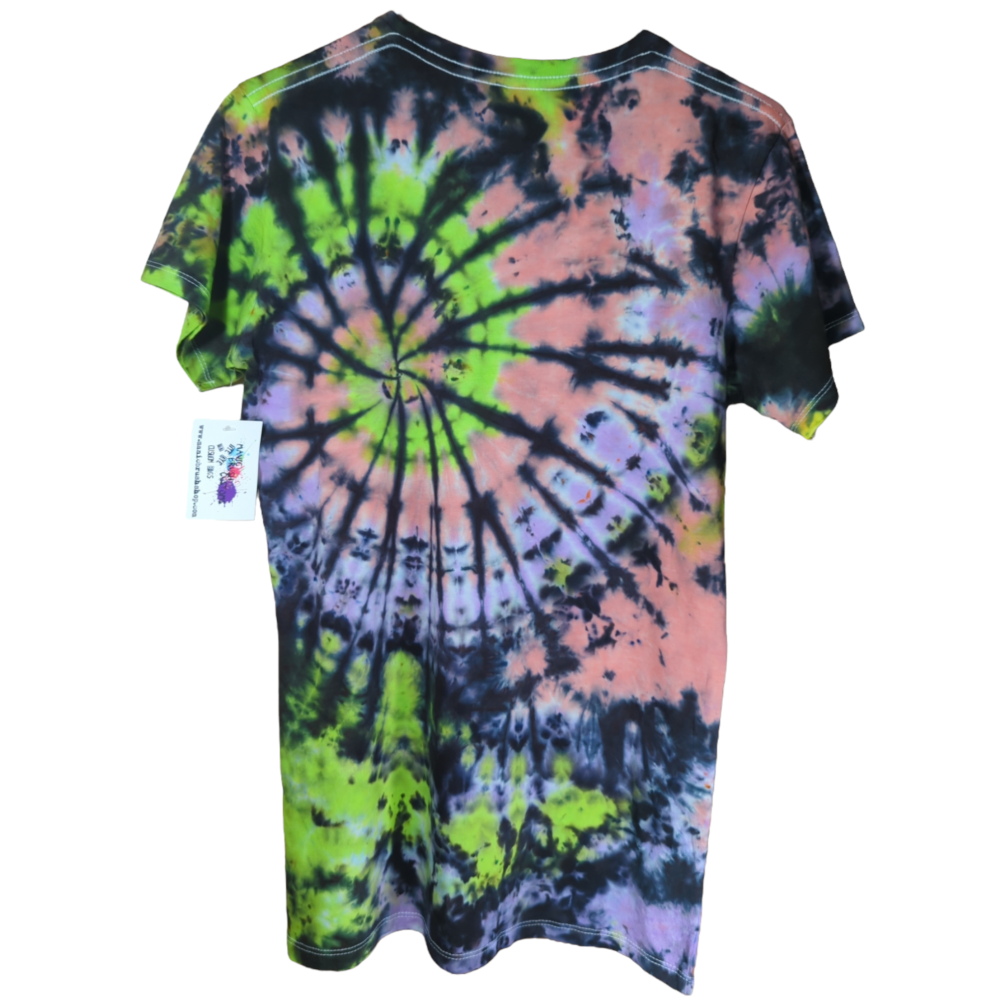 Women's Cut Interstellar Galaxy Tie Dye T-shirt XL