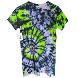 Women's Cut Ethereal Galaxy Tie Dye T-shirt SMALL