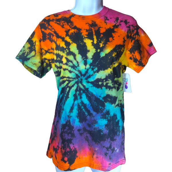 Rainbow Reverse Galaxy Tie Dye T-shirt SMALL