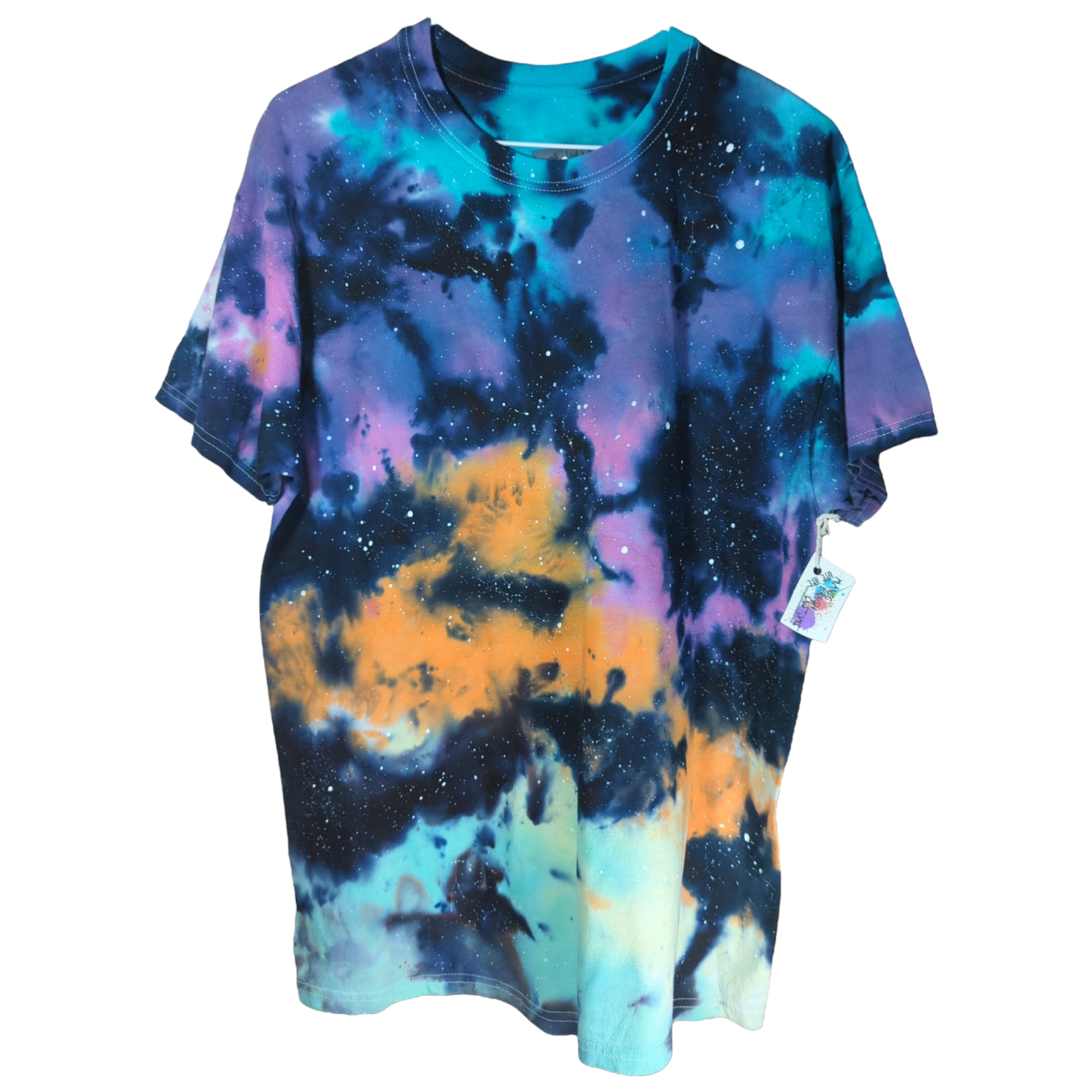 Pastel Rainbow Galaxy Tie Dye T-shirt LARGE