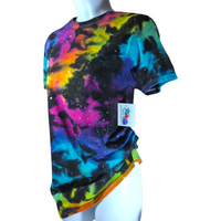 Reverse Rainbow Galaxy Tie Dye T-Shirt Small