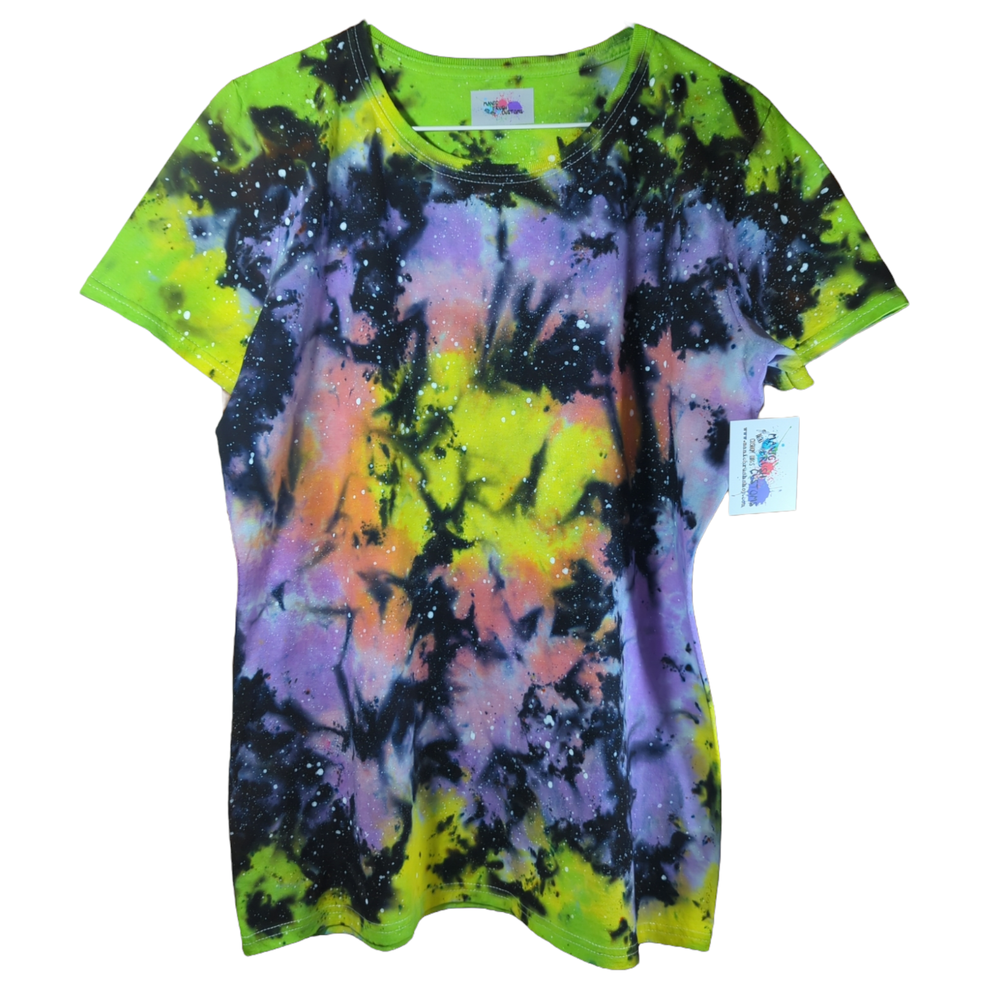 Copy of Women Scoop Cut Galaxy Tie Dye Shirt X-Large