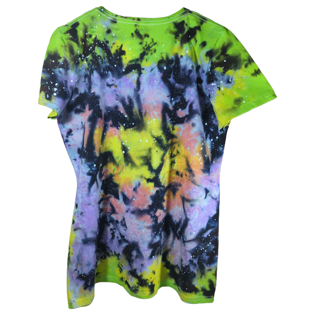 Copy of Women Scoop Cut Galaxy Tie Dye Shirt X-Large
