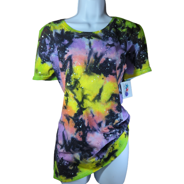 Copy of Women Scoop Cut Galaxy Tie Dye Shirt X-Large