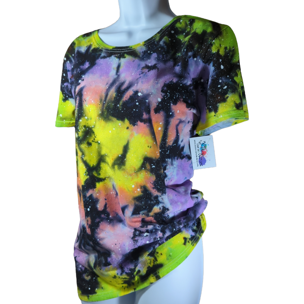 Copy of Women Scoop Cut Galaxy Tie Dye Shirt X-Large