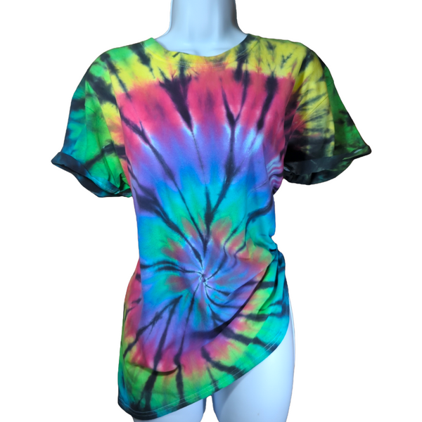 Rainbow Spiral Tie Dye T-Shirt Large